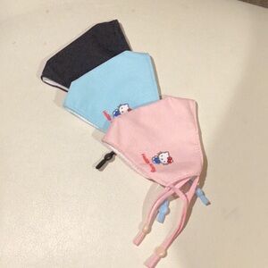 NWOT Kids  Hello Kitty face mask 3 colours black/ pink/blue